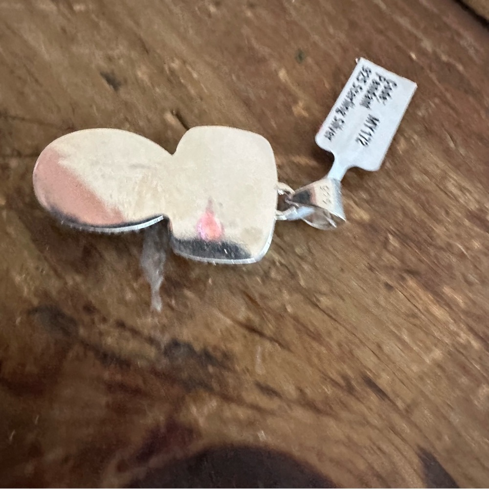 Brand New Sterling Silver 925 Red Rose Dahlia Double Stone Pendant Necklace - Picture 8 of 9